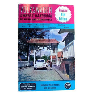 Vtg Clymer Volkswagen Owners Handbook of Repair & Maintenance 1963 6th Ed (Rev)